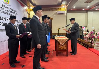 Pelantikan dan Pengukuhan Pengurus YPLP PT – PGRI  Sumatera Selatan  Masa Bakti  2026 – 2031, Erwanto, S.Sos Jabat Ketua Umum