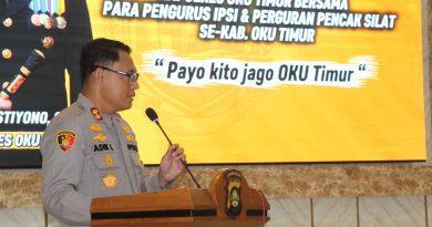Deklarasi Sabuk Kamtibmas, Polres OKU Timur Gandeng Perguruan Silat Jaga Kondusivitas Daerah