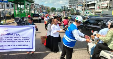 Aksi Simpati Perumda Tirta Musi Palembang, Wujud Permohonan Maaf dan Terima Kasih kepada Masyarakat Atas Gangguan Aktivitas Perbaikan Pipa Bocor