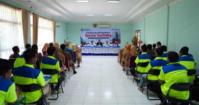 Semangat Kolaborasi Pertamina Patra Niaga Kilang Plaju dan Disnakertrans Demi Wujudkan Generasi Siap Kerja melalui Pelatihan dan Sertifikasi Operator Scaffolding