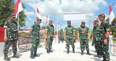 Konektivitas Dua Desa Pulih, Pangdam II/Sriwijaya Tinjau Langsung Jembatan Perintis Garuda