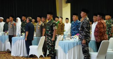 Kapoksahli Pangdam II/Swj Hadiri Doa Lintas Agama HUT Bhayangkara ke-80 di Polda Sumsel