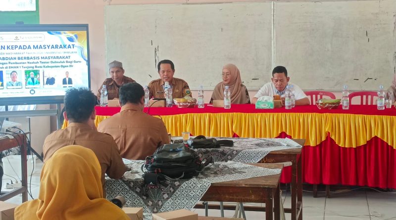 Menolak Lupa Sejarah Lokal, Akademisi Unsri Bawa Sejarah Dulmuluk ke SMAN 1 Tanjung Batu