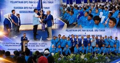 Lantik Ribuan Relawan di OKU Timur, Iskandar Perkuat Basis PAN Menuju Pemilu 2029