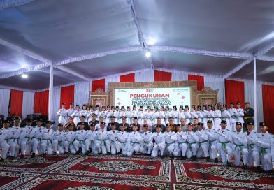 Pengukuhan Paskibra Kota Palembang 2026