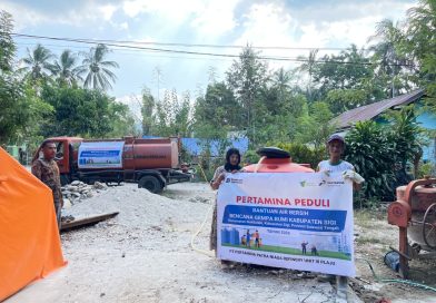 Tanggap Bencana Sigi, Kilang Plaju Salurkan 75 Ribu Liter Air Bersih untuk Korban Gempa