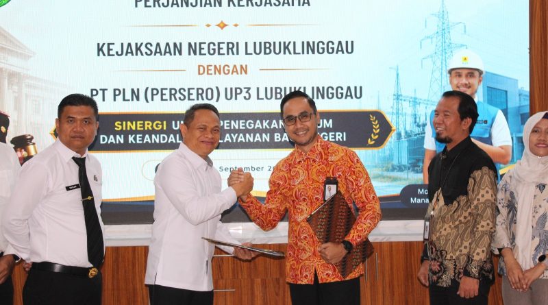 Perkuat Sinergi Hukum, PLN UP3 Lubuklinggau Jadi Kerjasama dengan Kejari Jaga Kelola dan Layanan Kelistrikan