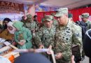 Meriahkan HUT Ke-81 TNI, Jajaran TNI Gelar Bazar Murah Serentak di Palembang