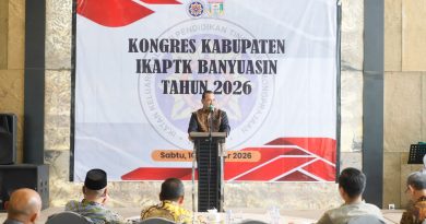 Buka Kongres IKAPTK Banyuasin, Sekda Sumsel Edward Candra Tekankan Integritas dan Disiplin Alumni