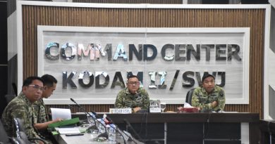 Irdam II/Swj Pimpin Rapat Tindak Lanjut Pembangunan Ulang Jembatan Garuda di Wilayah Kodam II/Swj